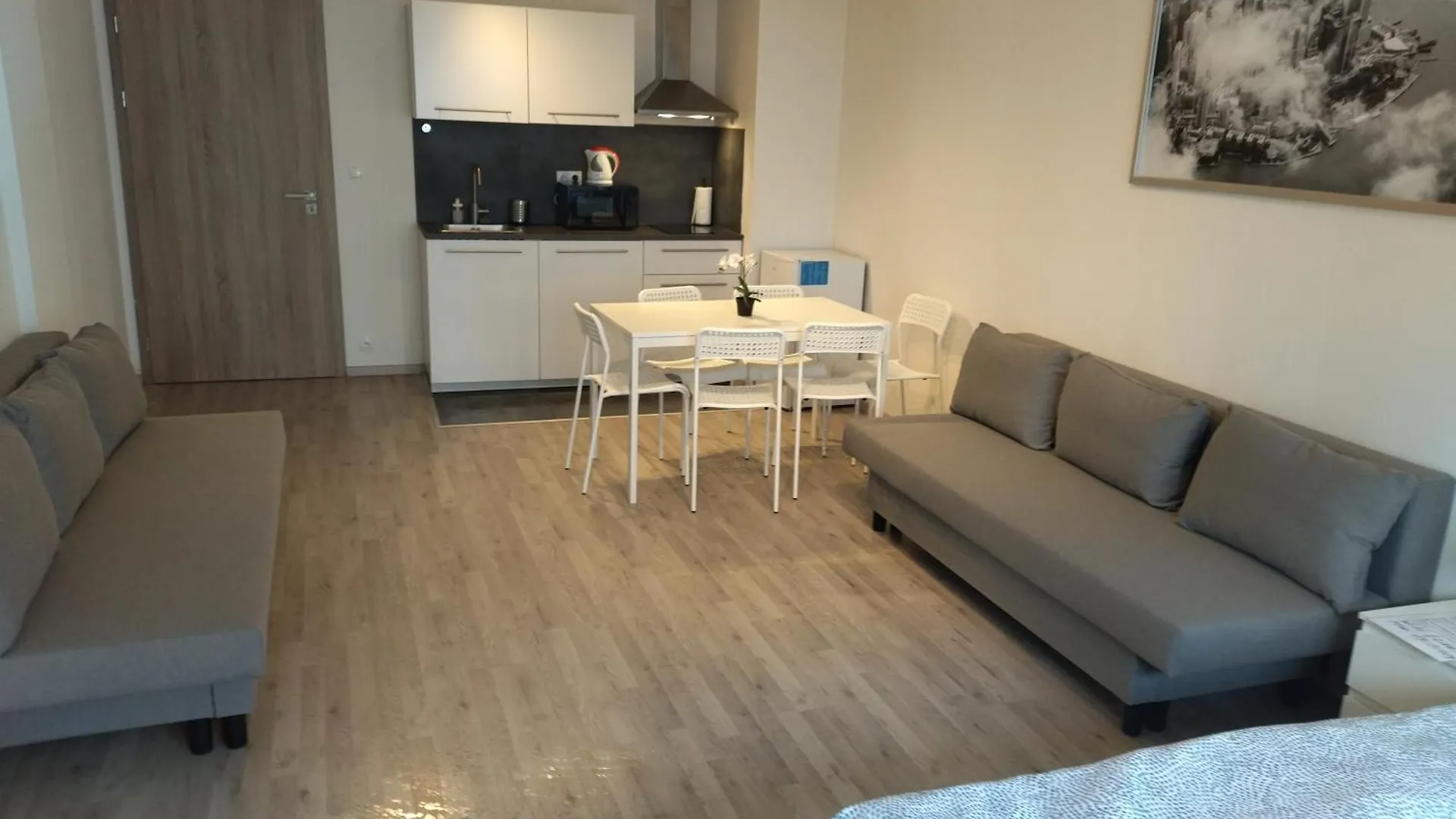 Brand New Studio Apartment #24 In Elite Residence With Free Secure Parking In The Center Praga